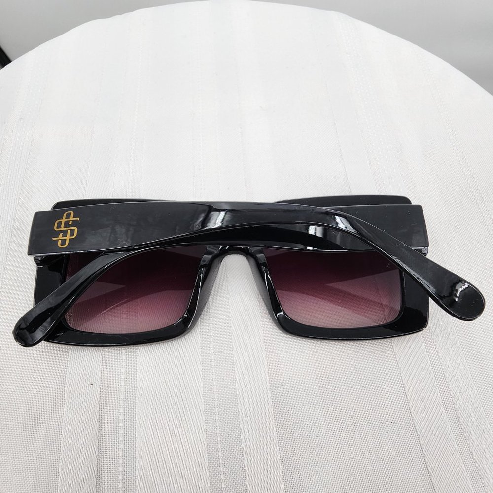 SIMPLY SOUTHERN Black Square Frame Sunglasses Sunnies 9014 NWT - Picture 7 of 8